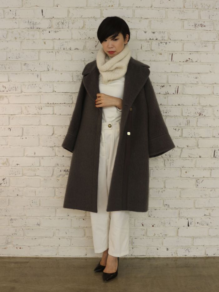 MARTE    Classical Long Coat / Khaki